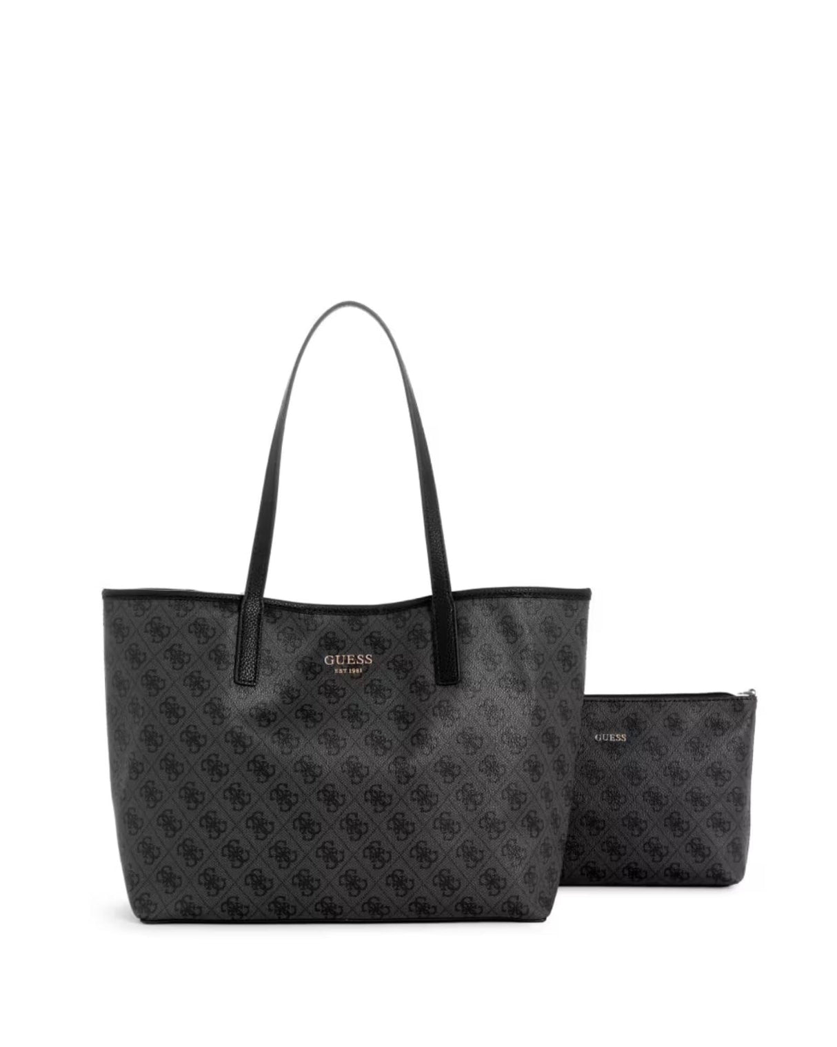 Guess - Vikky, Bolsos totes Mujer, Negro (Coal/Coa), 39.5x31x18 cm (W x H L)