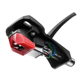 Audio Technica AT-VM95ML/H - Cartucho magnético móvil Dual (Negro/Rojo)