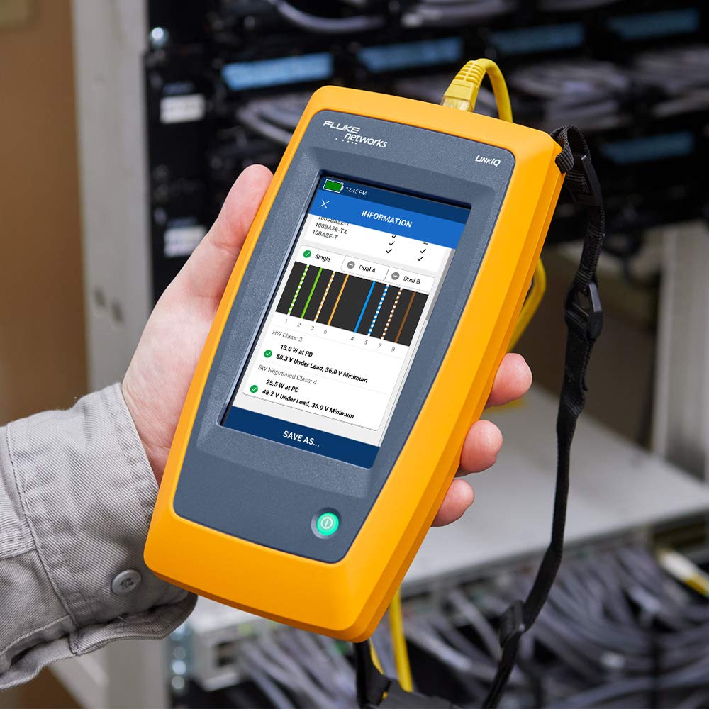 Fluke Networks Cable + comprobador de red LinkIQ™