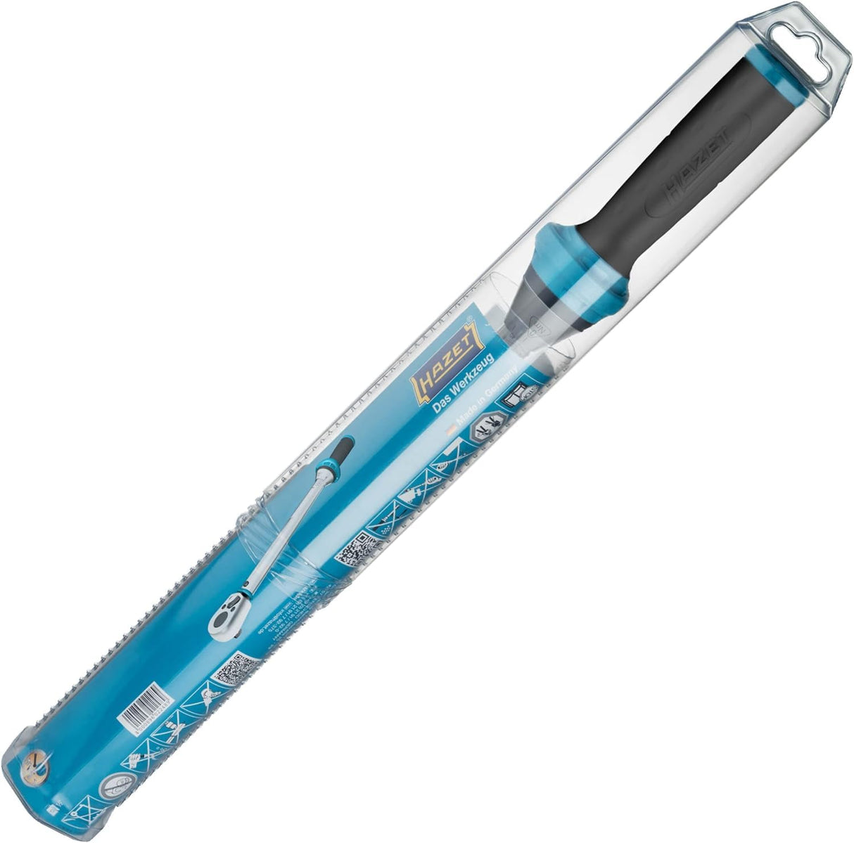 Llave dinamométrica HAZET 5110-3CT I Salida: cuadradillo 10 mm (3/8 pulgada), tolerancia: 3%, 30 dientes I Carraca reversible para coche y bicicleta I 320 mm
