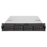 Silverstone SST-RM22-308 - Gabinete de Servidor en Rack 2U Compatible con 8X 2.5 / 3.5" SAS / SATA HDD / SSD con Interfaz SFF-8643 12 GB / s Mini-SAS HD