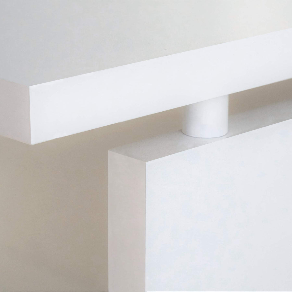 MUEBLES PITARCH | Mesa Despacho, Escritorio Grande de Estudio, Mesa Ordenador, Oficina, Blanca, 76x155x68cm (Alto x Ancho x Fondo) Moderna Modelo Rívoli