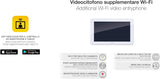 Vimar K40947 Monitor Wi-Fi LCD 7 in manos libres de pantalla táctil, alimentador con clavijas intercambiables estándares europeo, británico, americano y australiano, con soporte de instalación, blanco