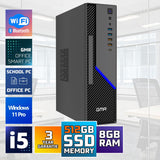 GMR Ultra SFF i5 Office PC - Ordenador de Oficina para Empresas | 3 Años de Garantía | 8 GB de RAM | SSD M.2 de 512 GB | USB 3 | Windows 11 Pro | WiFi-Bluetooth