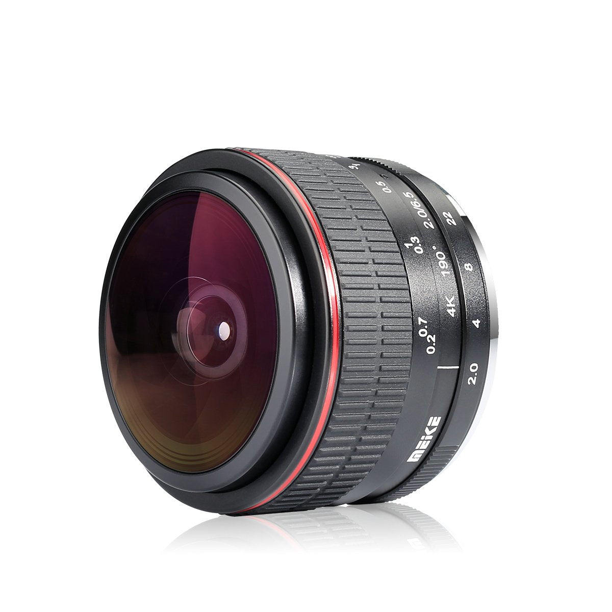 MEKE Meike 6,5 mm Ultra Wide f/2.0 Lente de Ojo de pez Circular para cámaras Fujifilm sin Espejo APS-C