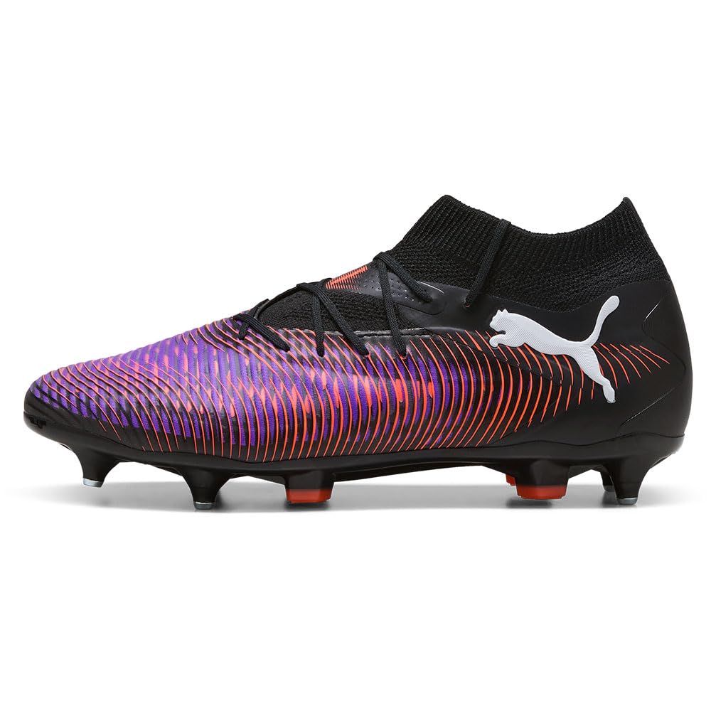 PUMA - Future 8 Pro MXSG, Zapatillas de fútbol Unisexo, PUMA Black-PUMA White-Glowing Red,