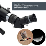 Celestron 21035 ADS Travel Scope 70 Kit de telescopio Refractor con Mochila, Negro (Exclusivo de Amazon Que Incluye un Ocular Adicional de 4 mm y 3 Lentes Barlow)
