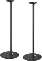 goobay Soporte para Altavoces Sonos Era 100, Capacidad de Carga de 3 K, gestión de Cables, 71,5cm de Altura, Negro, 71026