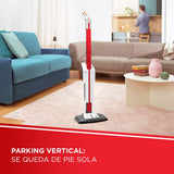 Polti Vaporetto SV650 Style, Escoba a Vapor con Limpiador Portátil Integrado, Potencia Máxima 1500 W, 19 Accesorios, Filtro Antical, Autonomía Ilimitada, Parking Vertical, Rojo y Blanco