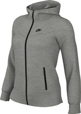 Nike FB8338-063 Sportswear Tech Fleece Windrunner Sweatshirt Mujer DK GREY HEATHER/BLACK Tamaño M