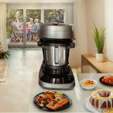 Cecotec Robot de Cocina Multifunción con Dispensador de Alimentos Mambo CooKing Unique. 2200W, 45 Funciones, Miles de Recetas Guiadas, Jarra Unique de 4,5L, Accesorios: Vaporera o Pala para Guisos