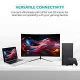 MISURA | Monitor Gaming 24" Curvo | 200 Hz | Full HD | 1ms | HDR | FreeSync, GSync, Overdrive, Flicker Free | HDMI, DP | 4000:1 - MM24DFA