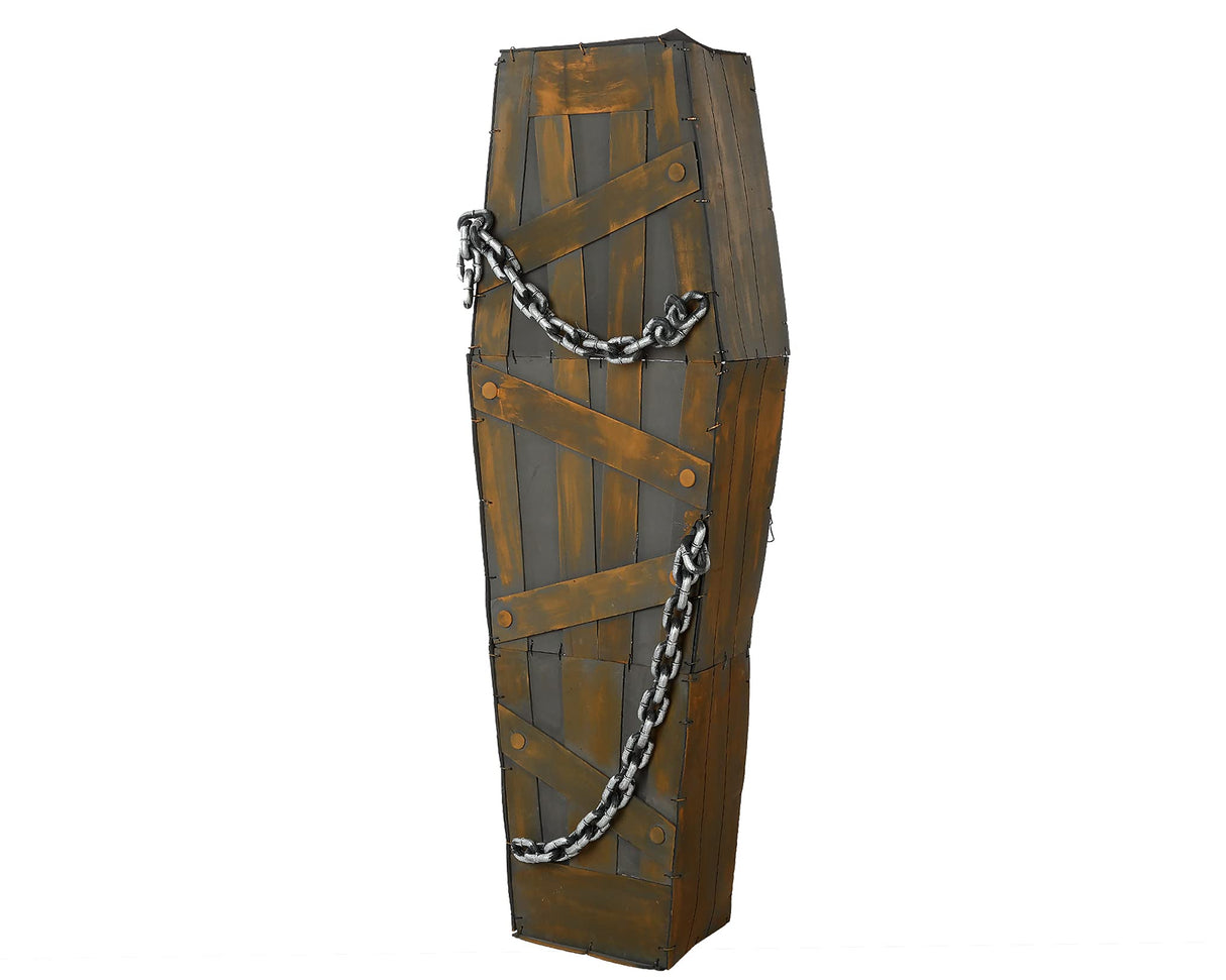 ATOSA ataud halloween con sensor movimiento luz y sonido 160*50*28 cm
