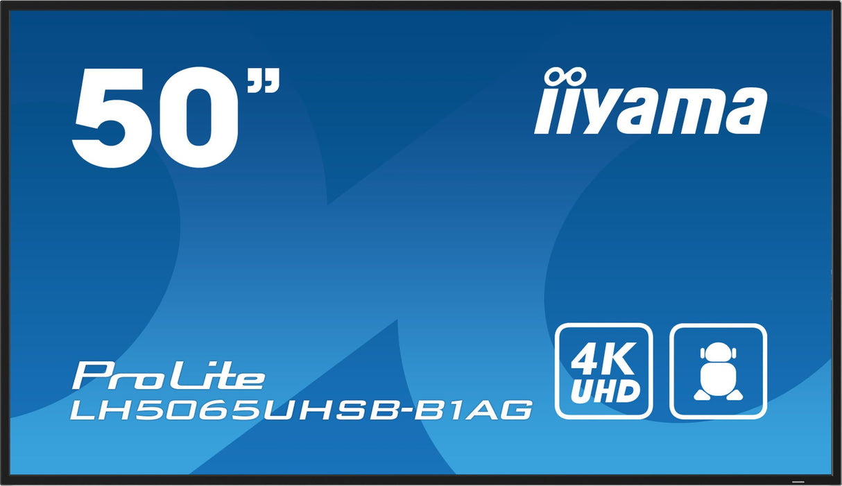 iiyama LCD de 50 Pulgadas 3840X2160 9.5MS LH5041UHS-B2AG 5000:1 HDMI VGA