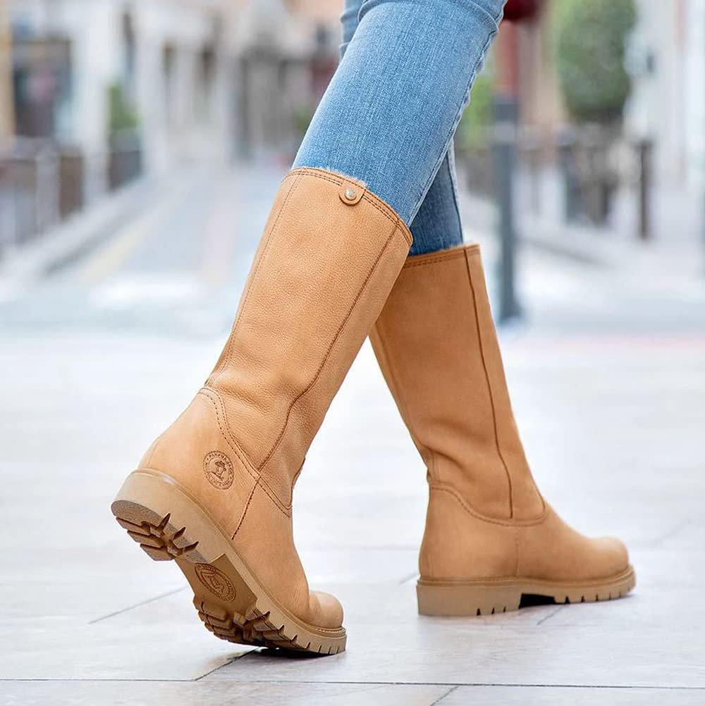 Panama Jack Bambina, Knee High Boot Mujer, marrón Claro, 36 EU