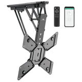 Maclean Soporte de Techo para TV para 23-55'' Motorizado Electrico | Inclinable de 0° a -75° | Mando a Distancia Función de Memoria | Control de la App Tuya | MAX. VESA 400x400 | Carga MAX. 30 kg