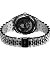 Timex Trend - Reloj de 41 mm de acero inoxidable para hombre, correa de acero inoxidable, esfera negra, caja de acero inoxidable TW2V67800