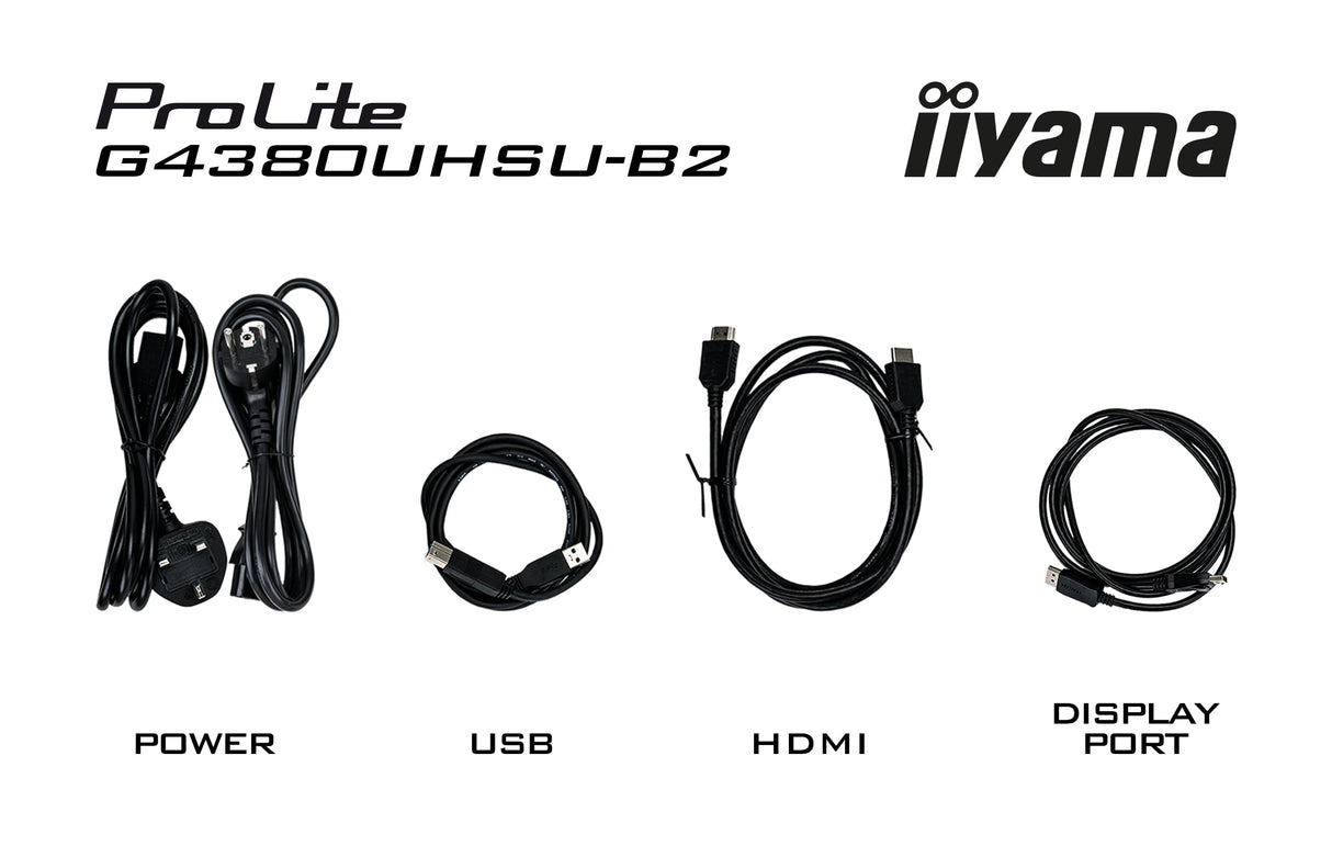 iiyama G-Master G4380UHSU-B2 43 Pulgadas VA, 144Hz, 0.3ms (MPRT), 4K UHD, FreeSync Premium, 2 x HDMI 2.1/DP/USB/USB-C (7.5W), 2 x 7W Altavoces, Control Remoto