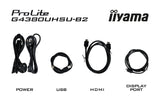 iiyama G-Master G4380UHSU-B2 43 Pulgadas VA, 144Hz, 0.3ms (MPRT), 4K UHD, FreeSync Premium, 2 x HDMI 2.1/DP/USB/USB-C (7.5W), 2 x 7W Altavoces, Control Remoto