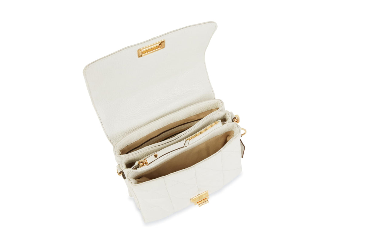 Geox D Veriana A, Bolsa Mujeres, Blanco, Einheitsgröße