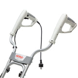 IKRA motoazada eléctrica motocultor IEM 800 S, Ancho de Trabajo 30cm, Profundidad 20cm, Incluye extirpador Manual