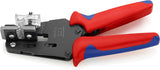 Knipex Alicate pelacables de precisión con cuchillas de forma precisa bruñido, con fundas multicomponentes 195 mm 12 12 13