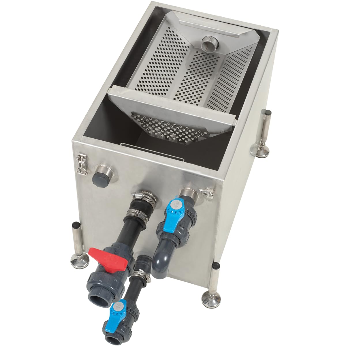 SFA Sanigrease T 40 - Bandeja de Grasa (inmersión en Restaurante), Volumen 39 L, Bandeja sobre 4 pies, Cesta de pelado extraíble – compacta – 55 x 40,8 x 48,4 cm