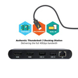 CalDigit Thunderbolt 3 Mini Dock (HDMI 2.0) - Portátil, Alimentado por Bus, 40 GB, Dual 4 K a 60 Hz, USB 3.0 y 2.0, GbE LAN. Compatible con Thunderbolt 3 Mac y PC (Dual HDMI 2.0)