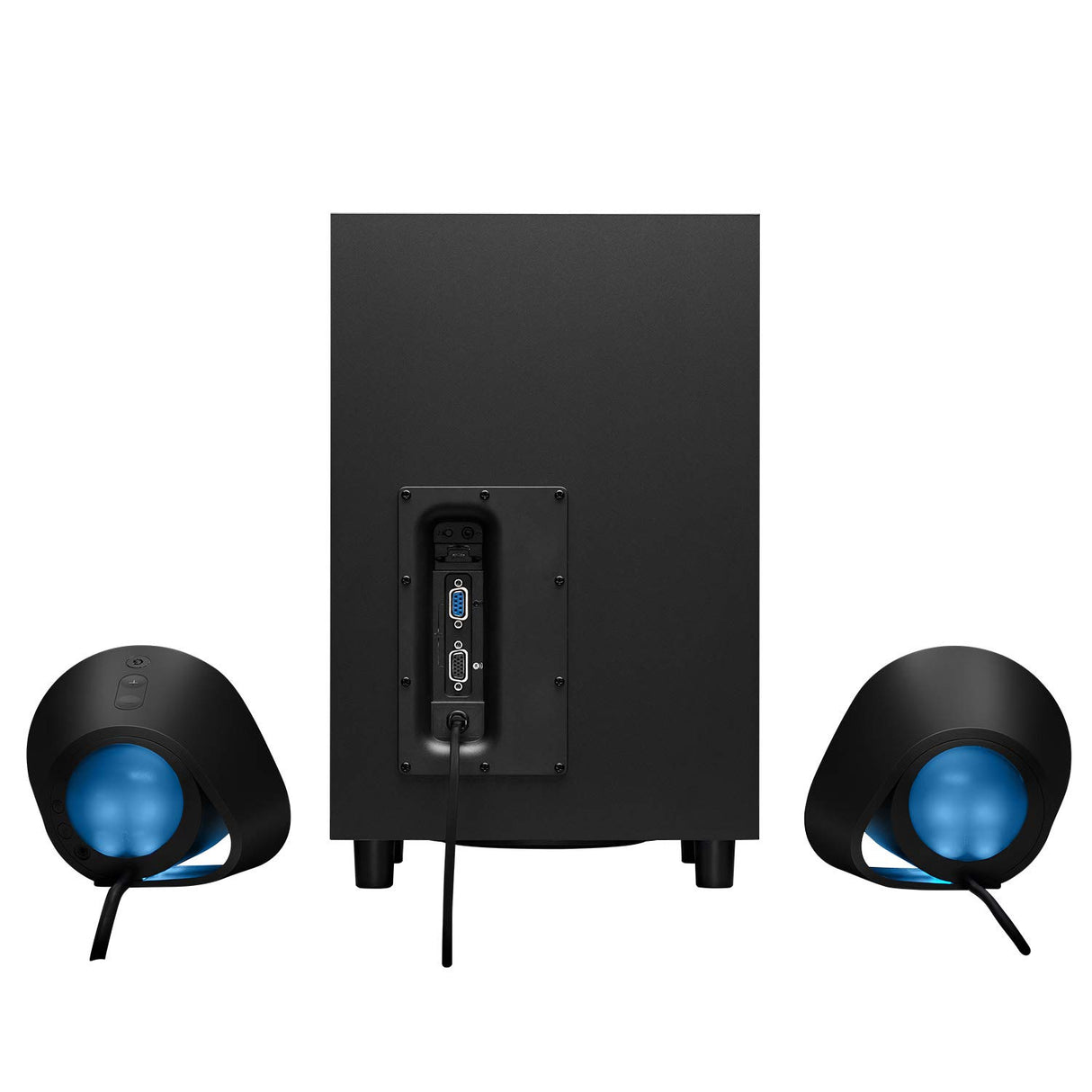 Logitech G560 Altavoces Gamer para PC, Sonido envolvente DTS:X, Iluminación LIGHTSYNC RGB integrada, 2 altavoces satélite y un subwoofer, Experiencia de juego inmersiva - Negro