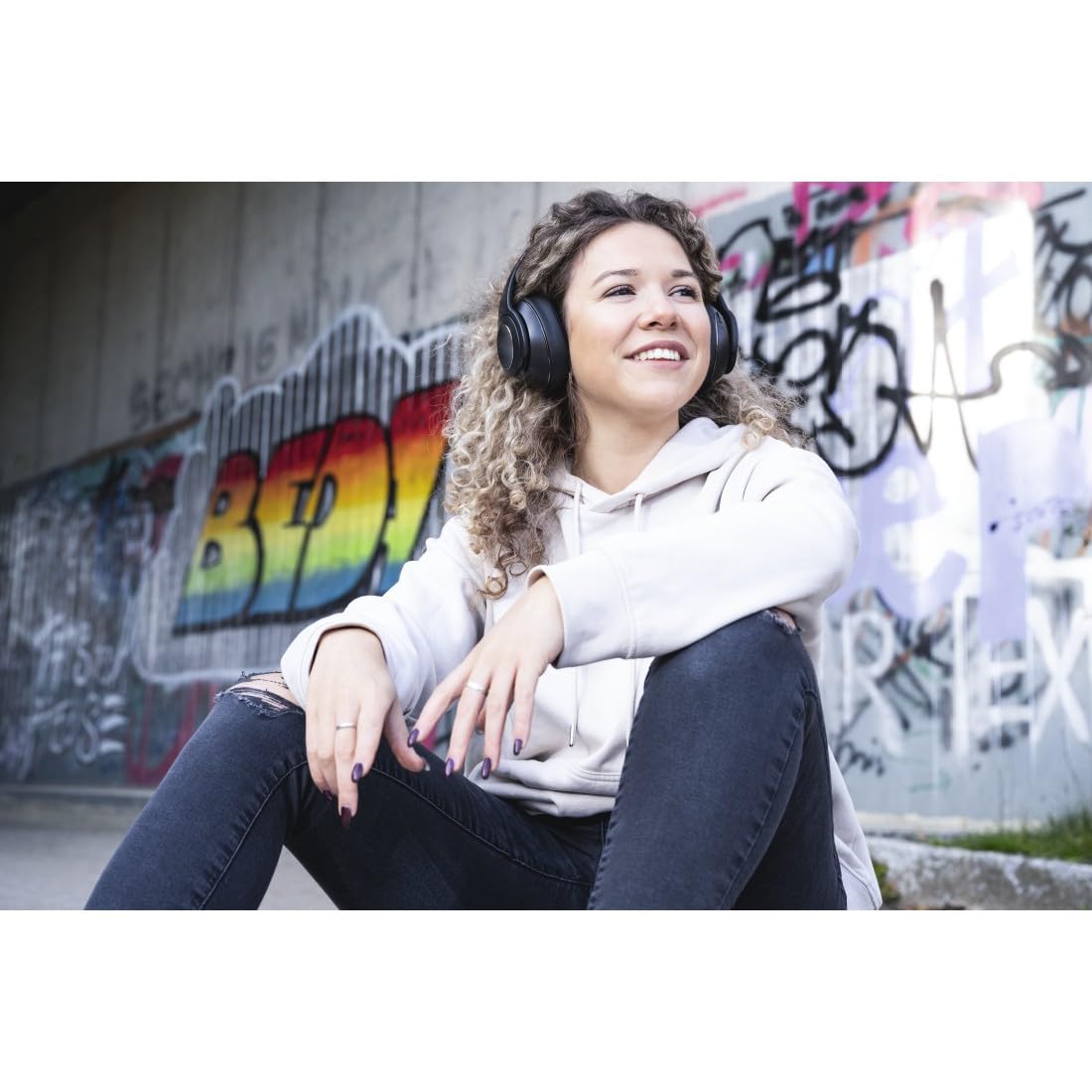 Hama | Auriculares Bluetooth Over‑Ear con Altavoz Integrado – Plegables, Graves Potentes, Ecualizador 3 Modos, microSD, Llamadas Manos Libres, 18 h Batería