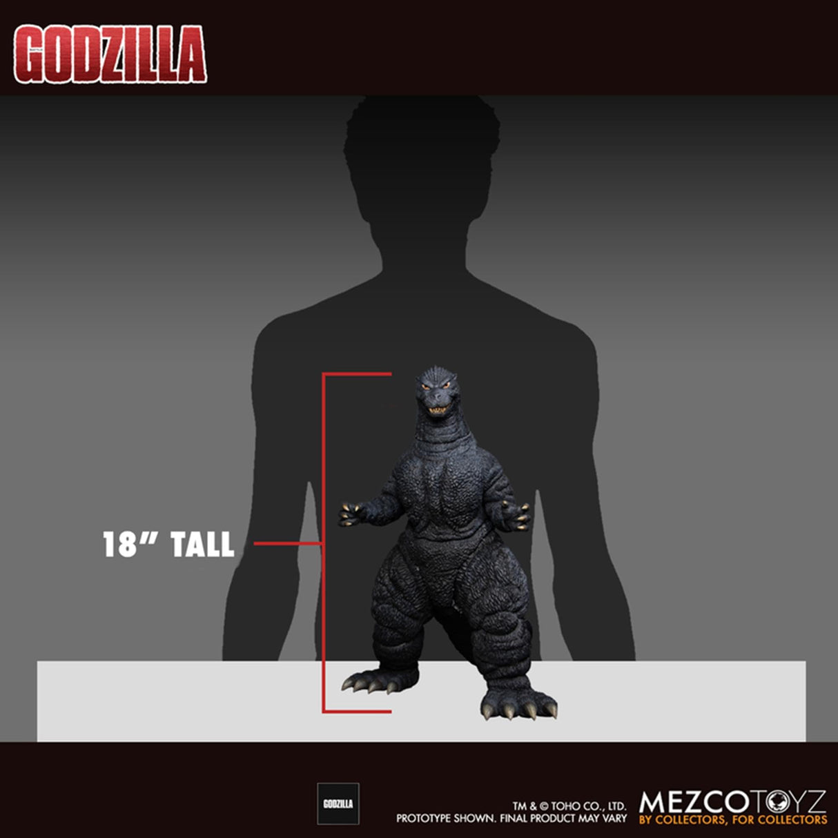 Mezco Figura Godzilla Avec Son et lumière Ultimate Godzilla 46 cm