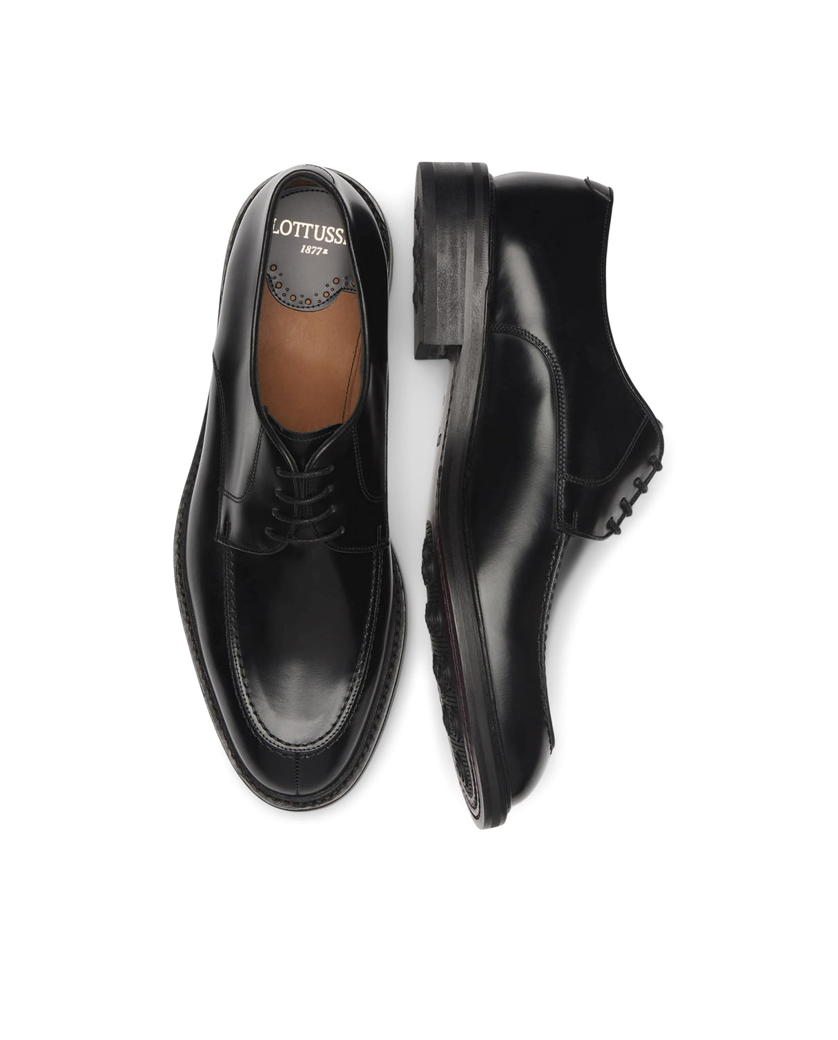 Lottusse L6711, Zapatos de Cordones Derby Hombre, Negro (Jocker P. Negro Jocker P. Negro), 40.5 EU