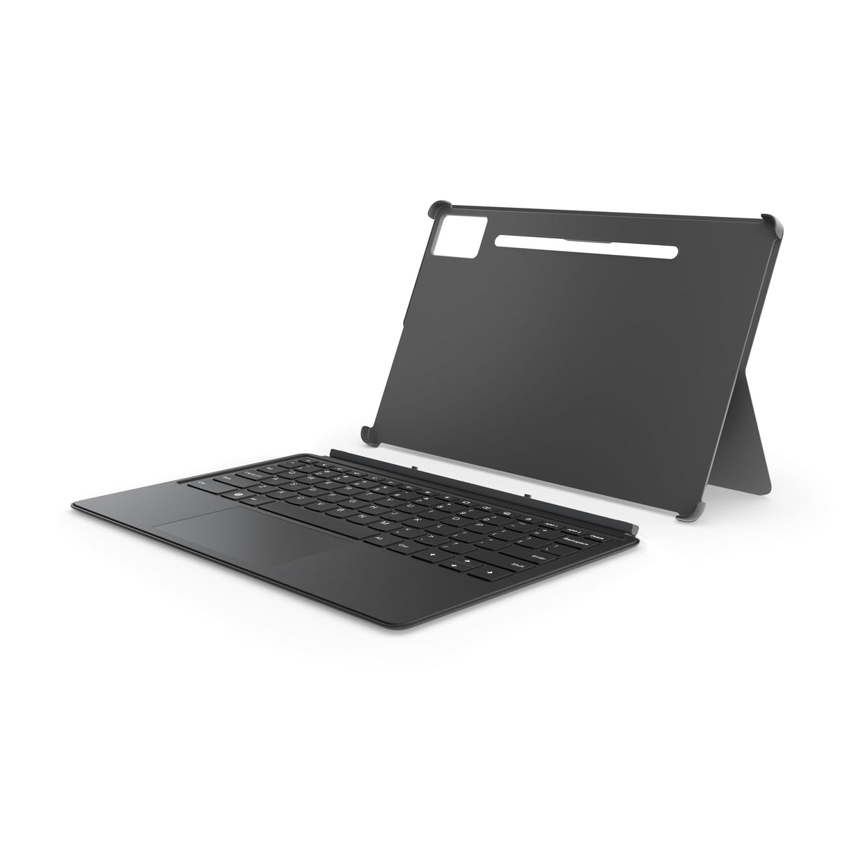 Lenovo Pack Teclado + Cubierta Trasera para Tablet Idea Tab Pro (Poliuretano + Policarbonato, Conexión Pogo-Pin, Soporte Integrado, 16 Teclas de Acceso Rápido) – Color Gris