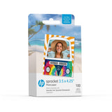 HP Sprocket Máquina de Fotomatón Impresora de Fotos a Color Instantánea (Blanco) Paquete de Papel + Papel Fotográfico Zink 3.5 x 4.25” Zink con Respaldo Adhesivo (500 Hojas)