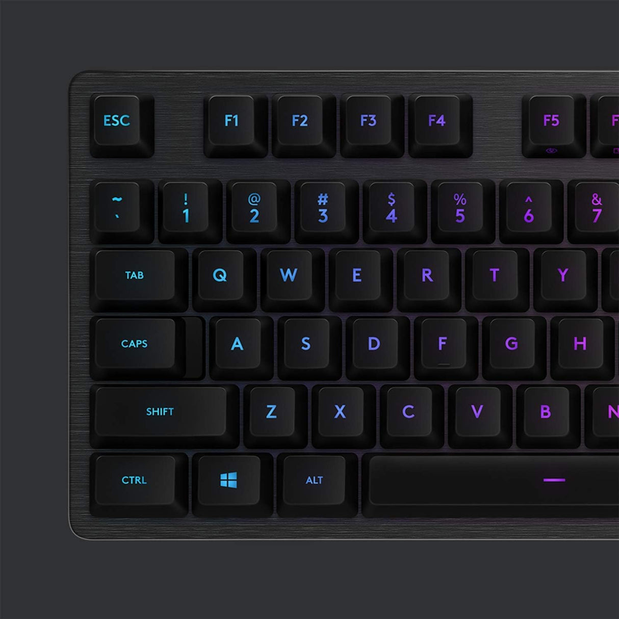 Logitech G512 Teclado Gaming Mecánico, RGB LIGHTSYNC, Teclas retroiluminadas, GX-Táctil Marrón, Aleación de Aluminio, Teclas F Personalizables, Paso de USB, Disposición QWERTY ES - Carbón/Negro
