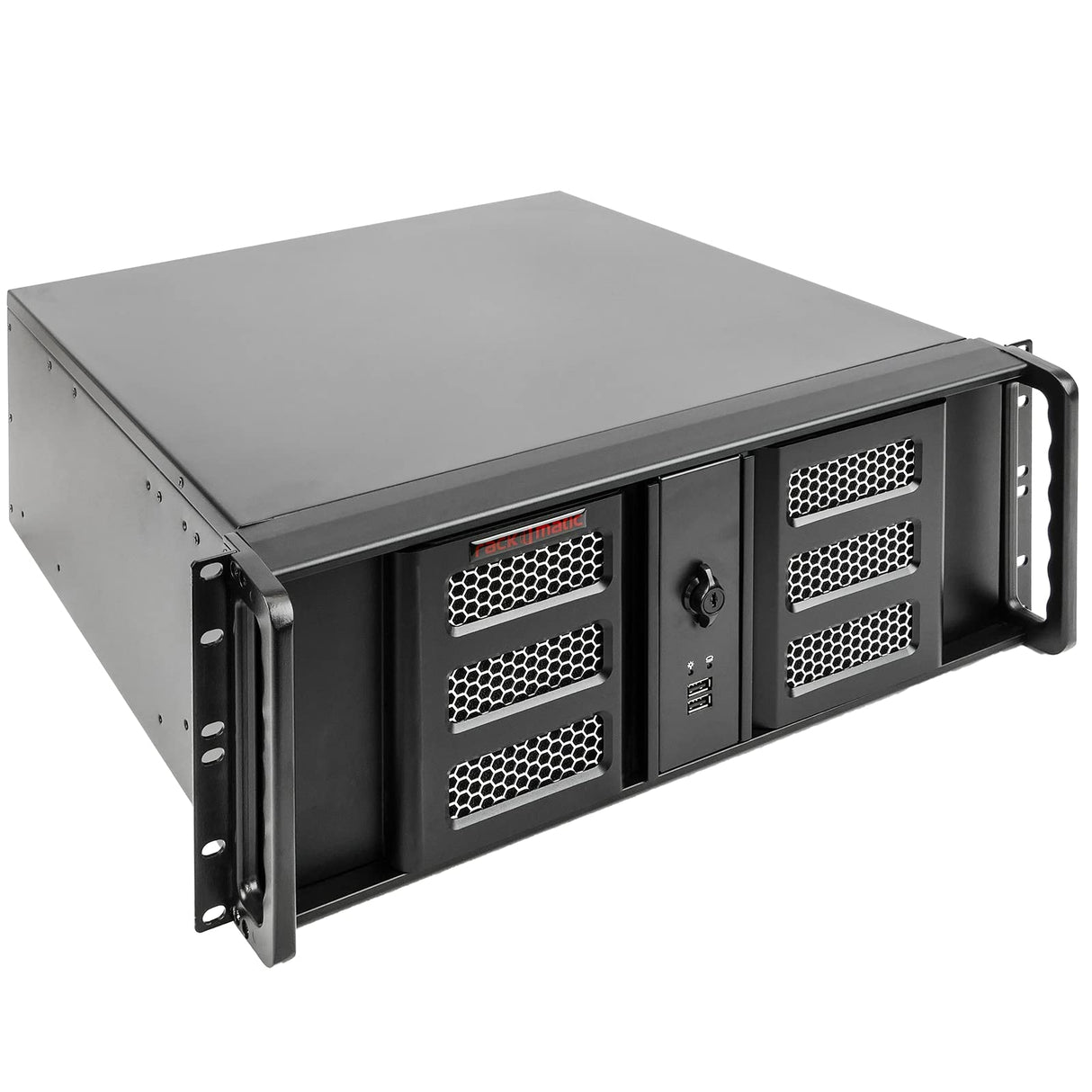 RackMatic - Caja Rack 19" IPC ATX 4U 3x5.25 8x3.5 Fondo 460mm