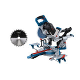 Bosch Professional BITURBO GCM 18V-216 DC - Ingletadora telescópica a batería (Brushless, 18V, Ø 216 mm, Dual láser, Connectivity, 2 discos, sin batería)