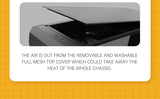 Geometric Future M6 Raphael Mid Tower, Carcasa de PC, diseño de Canal de Aire Vertical, Soporte para E-ATX de 12" x 11", radiador 360, Soporte de GPU Vertical, Negro, GEO-M6-RA