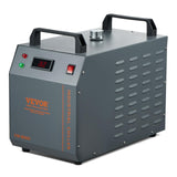VEVOR Enfriador de Agua Industrial, CW-3000, Sistema de Enfriamiento de Enfriador de Agua Industrial Enfriado por Aire de 80 W con Capacidad de Tanque de Agua de 12 L, Caudal Máximo de 12 L/min