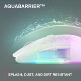 SteelSeries Aerox 3 Wireless Ghost - Raton Inalambrico Gaming - Diseño ultraligero resistente al agua - RGB - Sensor óptico TrueMove Air 18K DPI