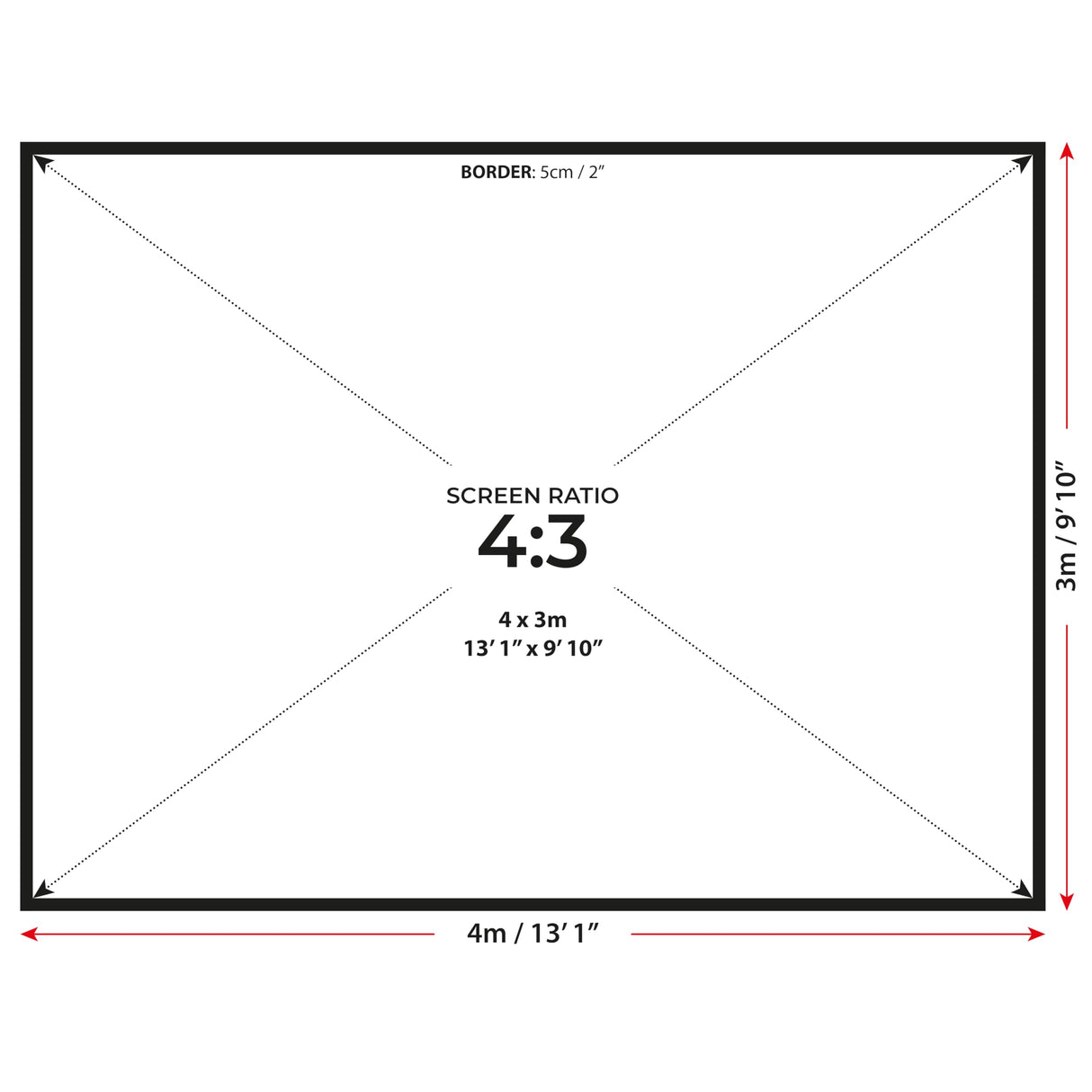 SimSpace Platinum Golf Impact Screen - Pantalla de proyector para simulador de Golf para el hogar, Rendimiento de 4 Capas con Espuma Resistente a los Impactos, reducción de Ruido, claridad Ultra 4K