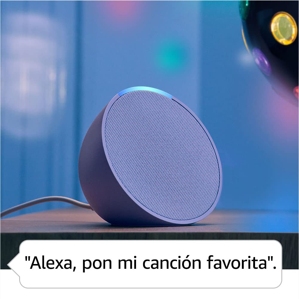 Echo Pop (Última generación) | Altavoz inteligente Bluetooth con Alexa de sonido potente y compacto | Blanco