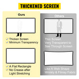 VEVOR Pantalla Proyector 381 cm Pantalla de Proyector con Soporte 347 x 202 cm HD 16:9 Pantalla de Proyección Móvil 160 Grados Pantalla Home Cinema de Tela Oxford 282,7 cm para Casa Oficina Patios