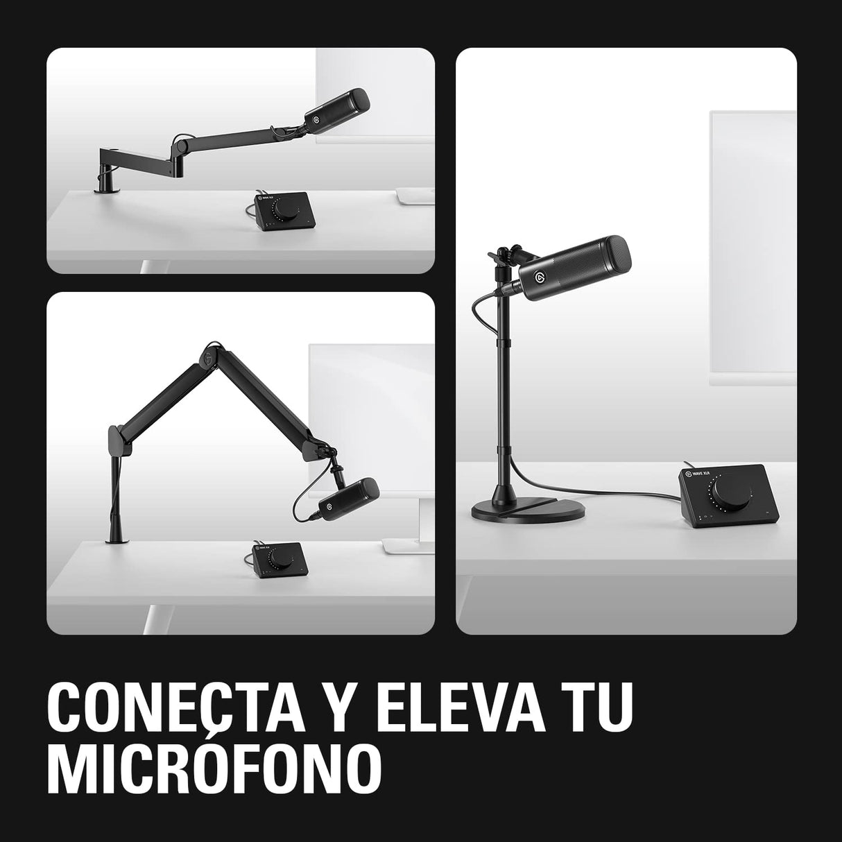 Elgato Wave DX - Micrófono XLR dinámico, patrón cardioide, reducción de Ruido, optimizado para Voz para podcasts, Streaming y retransmisiones, sin Amplificador de señal, para Mac y PC