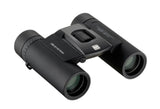 Olympus Prismáticos OM SYSTEM 10x25 WP II Negro, Impermeable, 15 años de garantía, Aumento 10x, corrección dióptrica, prismas BaK-4, Incl. Bolsa y Correa de Transporte