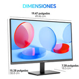 KOORUI E2212F Monitor 22 Pulgadas, Full HD VA 100Hz, 1920x1080, 3000:1, 5ms, 99% SRGB, 72% NTSC, HDMI 1.4, VGA, Eye Care, Adaptive Sync, VESA, Inclinable, Pantalla Ultra Fina y Ligera