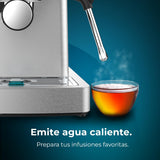 Cecotec Cafetera Express Barista Power Espresso 20 Barista Mini. 1465 W, 20 Bares, Manometro y ThermoblocK, Vaporizador Orientable y Brazo con Doble Salida, 1,8 L de Capacidad