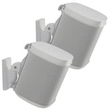 Sanus Soportes de Pared Ajustables para Altavoces diseñados para SONOS One, Play:1 & Play:3 – Par (Blanco)