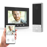 Extel - Videoportero con Cable Conectado Connect 2 Ultra Plano, fácil de Instalar Conectado Smartphone o Desde su Monitor de 7 Pulgadas, visión Nocturna WiFi