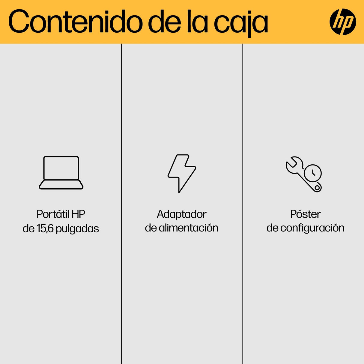 HP Ordenador portátil 15.6" FHD (AMD Ryzen 7-7730U, 16 GB RAM, 1TB SSD, AMD Radeon Graphics, Sin Sistema operativo) Plata - Teclado QWERTY Español